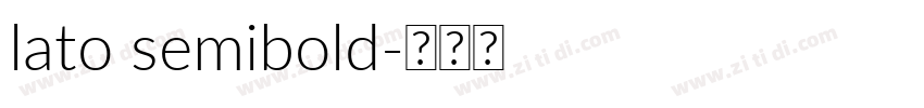 lato semibold字体转换